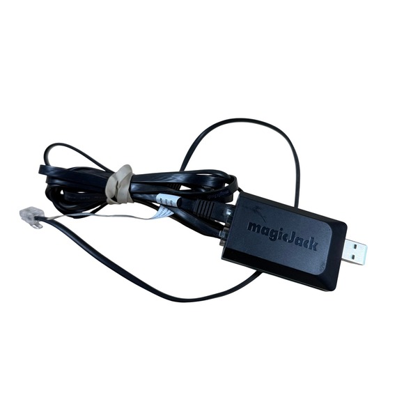 magicJack Other - magicJack VoIP Phone Adapter Black USB Ethernet RJ11 Home Phone Internet